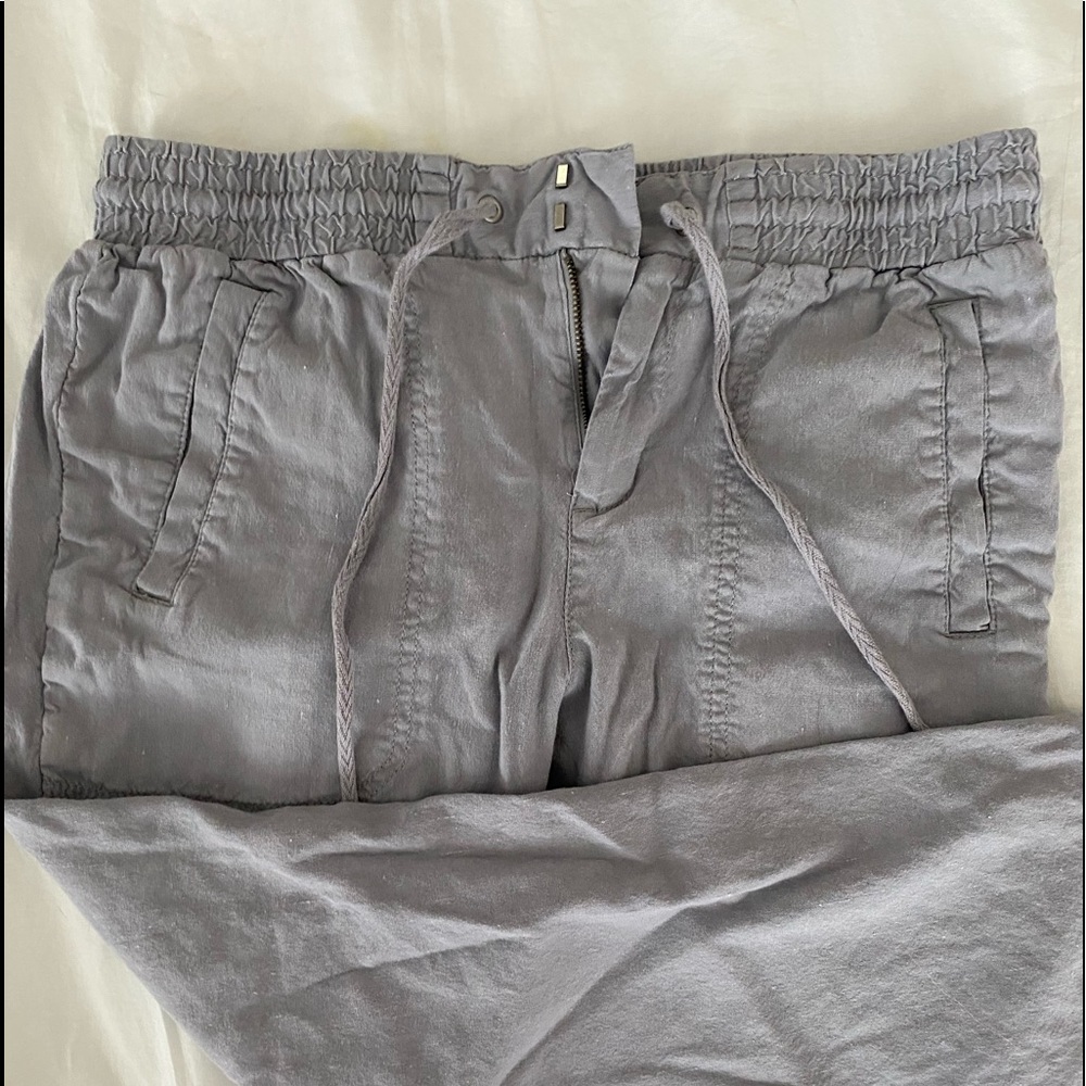 Grey cotton joggers